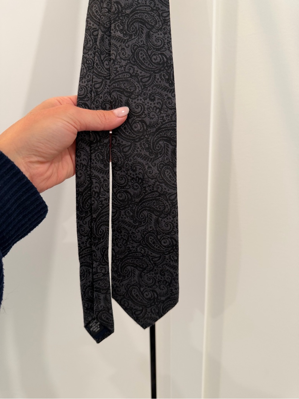 Men's Black Paisley Michael Kors Tie
